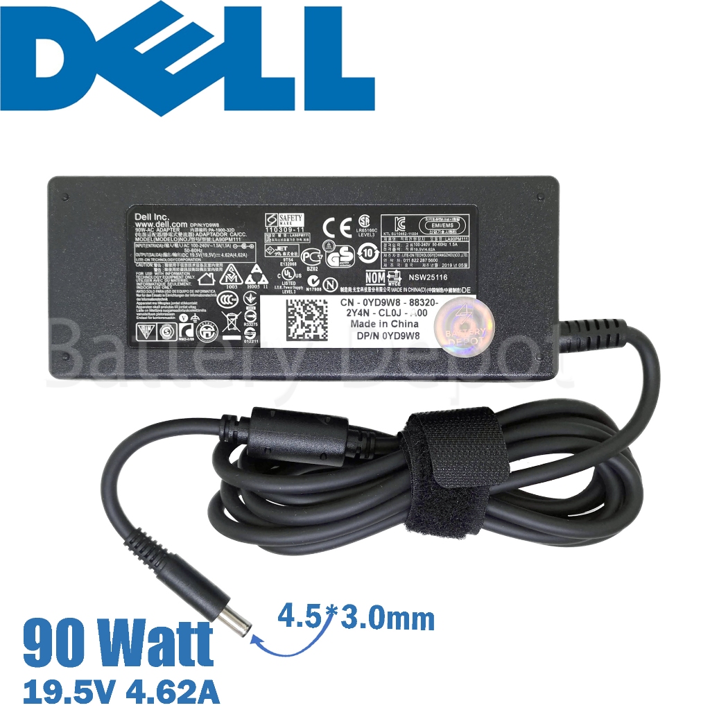 Dell Adapter Dell AIO Inspiron 3280 All-In-One 90W 4.5 สายชาร์จ เดล อะแดปเตอร์, สายชาร์จ Dell