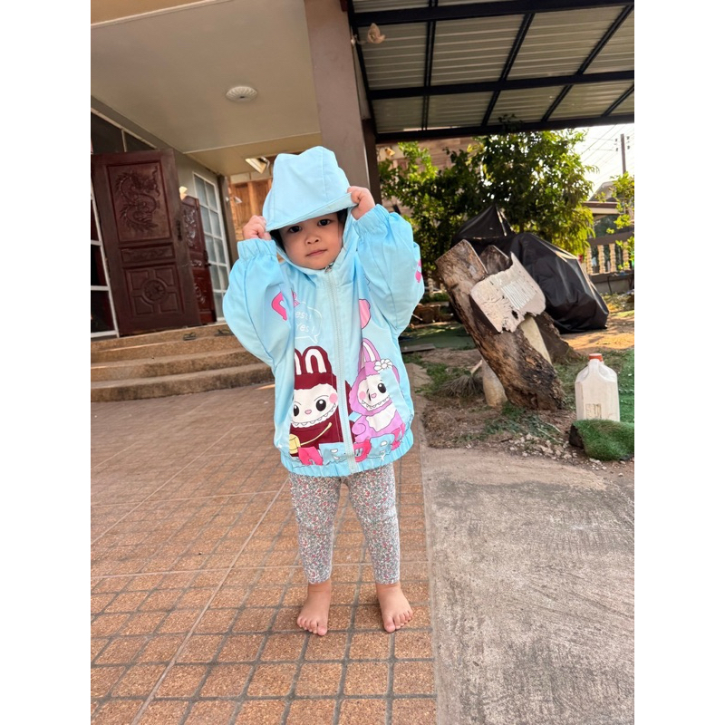 เสื้อคลุมกันหนาวลาบูบู้ เสื้อกันหนาวมีซับใน สีหวานๆ สินค้าพร้อมส่ง