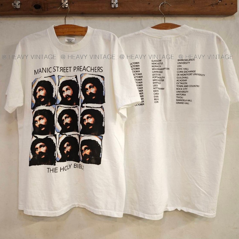 Manic Street Preachers The Holy Bible album tour shirt เสื้อวินเทจ เสื้อทัวร์ วงร๊อค heavy vintage shirt