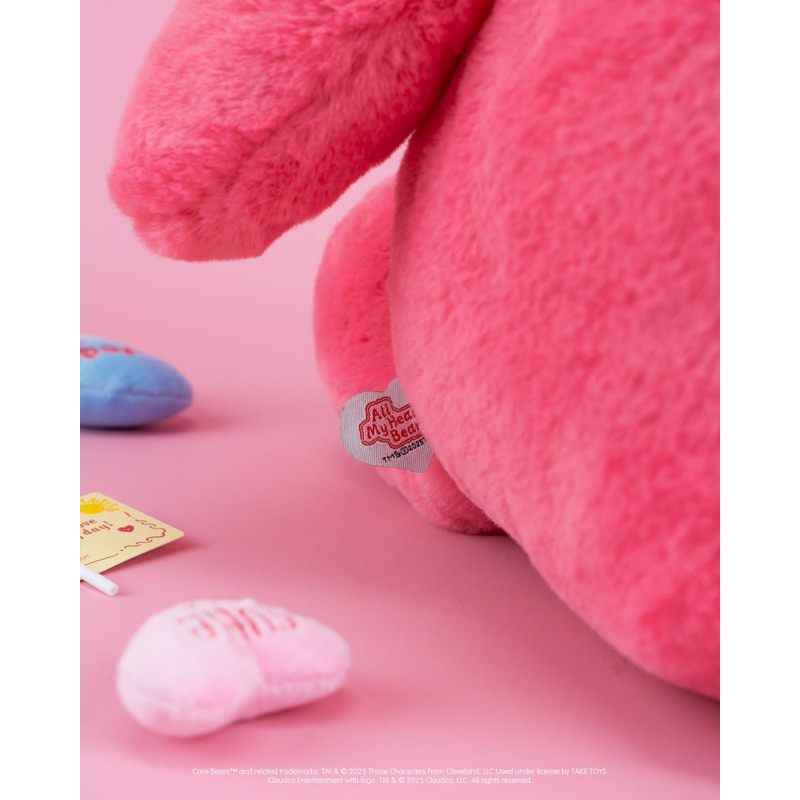 (พร้อมส่ง/ส่งด่วน)Care Bears-ตุ๊กตาหมีแคร์แบร์ All my heart bear🧸🌹🗝️น้องหมีวาเลนไทน์อัดเสียงได้มีmagnet ลิขสิทธิ์แท้100% - รูปที่ 5