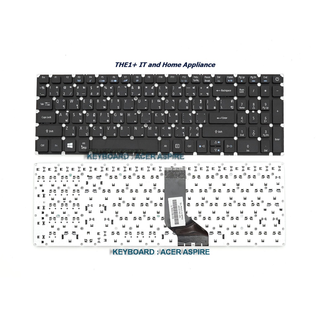 คีย์บอร์ดโน๊ตบุ๊ค ACER ASPIRE E5-573 F5-573 E5-553 V3-574G A315 V5-591G A515-51G E5-575G TH-EN