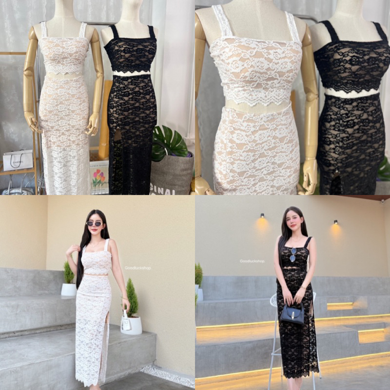 LILY เซ็ต 2 ชิ้น[เสื้อ+กระโปรง]เซ็ตลูกไม้สวยแบบตัวมารดา ชุดเซ็ตน่ารักๆ ชุดเซ็ตใส่เที่ยว ชุดสวยๆ - รูปที่ 2