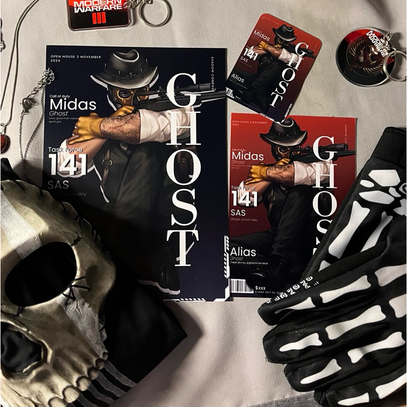 Ghost Call of duty Photo card and postcard set (fan made)