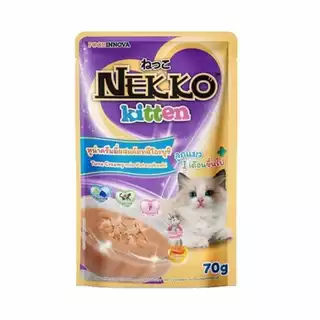 [ยกโหล] Nekko อาหารเปียกแมว เน็กโกะ 70 g. (โหล 12 ซอง)
