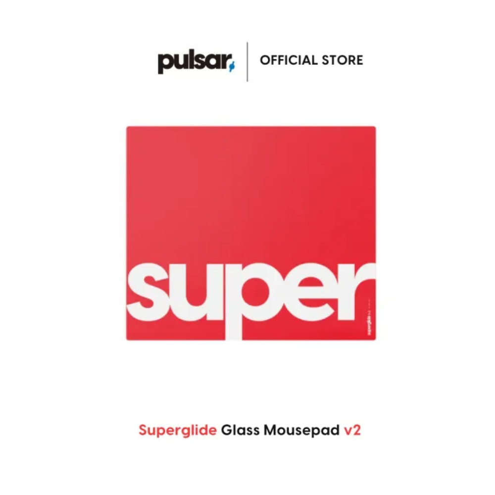 แผ่นรองเมาส์ Pulsar Superglide Glass Mousepad v2