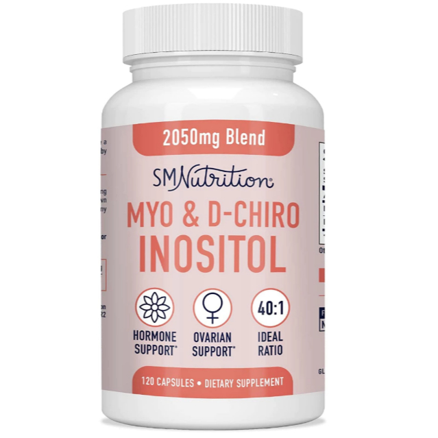 SM Nutrition Myo-Inositol & D-Chiro Inositol 40:1 120 Capsule ปรับสมดุลฮอร์โมนผู้หญิง PCOS ถุงน้ำในรังไข่ Smoky Mountain