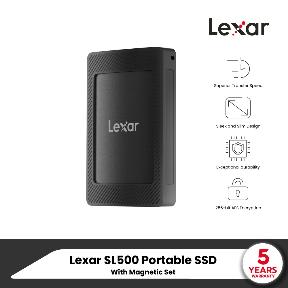 เอสเอสดีพกพา Lexar PortableSSD SL500 2TB [มี Magnetic set]_10