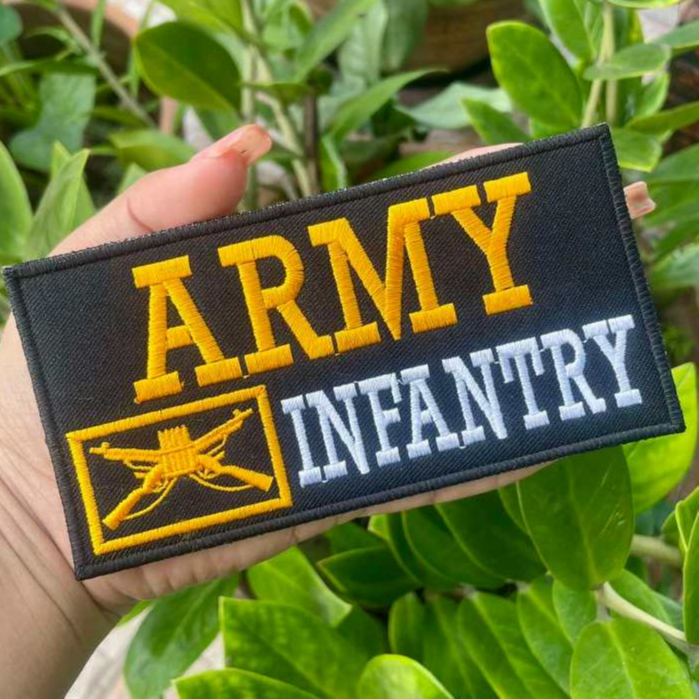 อาร์ม ติดเสื้อเกราะ  ปัก ARMR (เปลี่ยนเหล่าได้) ทักแจ้ง ก่อนสั่งซื้อ 7*14 CM