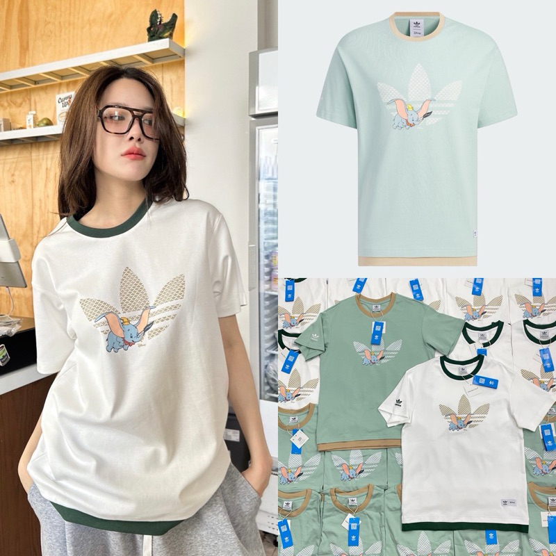 Ads 2 tone T-shirt เสื้อยืดรุ่นฮิต คอลใหม่! ดีเทลแต่งแถบที่คอและแขนเสื้อสีทูโทน ผ้าเนื้อนิ่ม