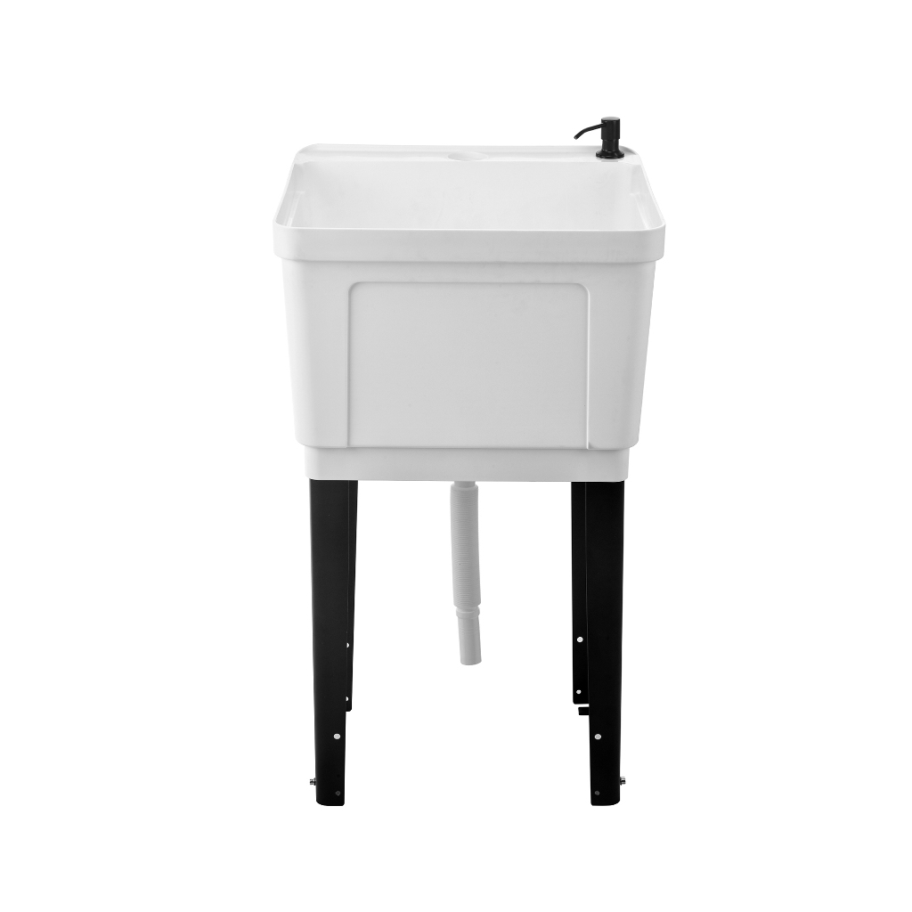 KUCINE ซิงค์ขาตั้งพลาสติก 1 หลุม BB5048 สีขาว จัดส่งโดย HomePro