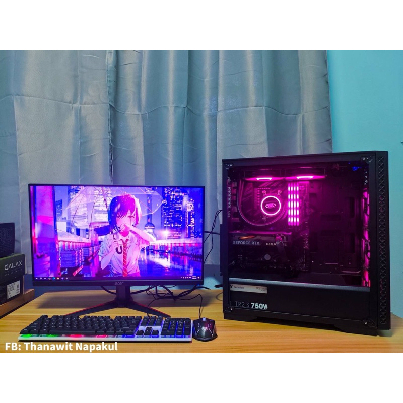 เครื่องคอมสวยๆ R5 5600X+4060+RAM32GB ความจำ500GB (ไม่รวมจอ)