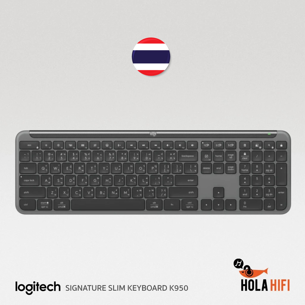 คีย์บอร์ด Logitech SIGNATURE SLIM KEYBOARD K950 [Graphite] - ภาษาไทย