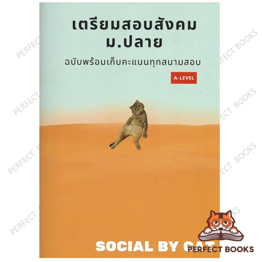 พร้อมส่ง หนังสือ เตรียมสอบสังคม ม.ปลาย ฉบับพร้อมเก็บคะแนนทุกสนามสอบ A-LEVEL ผู้เขียน: SOCIAL BY CAT