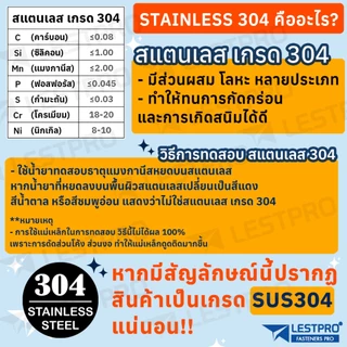 ส่งด่วน 100ตัว เบอร์ 6 7 8 แพน สกรูเกลียวปล่อย สแตนเลส304 ป้องกันสนิม หัวแพน แฉก เบอร์6 เบอร์7 เบอร์8 SUS304 GB845