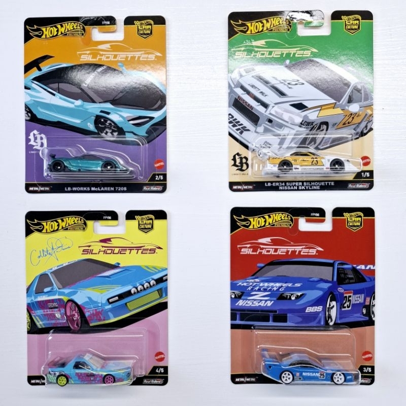 Hot wheels premium Silhouettes ล้อยาง เลือกแบบได้