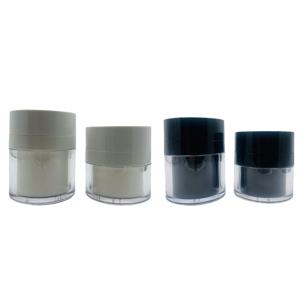 กระปุกสุญญากาศ สีขาว สีดำ 15g./30g.