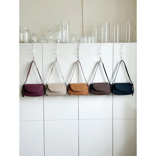 542-1 กระเป๋าหนังกลับ PU หนังนุ่ม ขนาดกระทัดรัด กระเป๋าแฟชั่น [แถมฟรี หินซับความมัน]