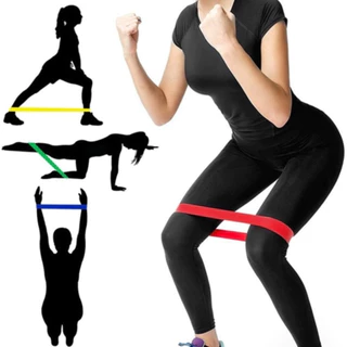 ของแท้ ยางยืดวงแหวน ออกกำลังกาย โยคะ 5 ระดับ สายแรงต้าน Exercise Loop Band, Yoga loop, Resistance