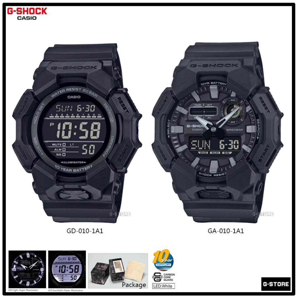 G-SHOCK รุ่น / GA-010 / GD-010 / GA-010-1A1 / GD-010-1A1 รับประกัน 1 ปี