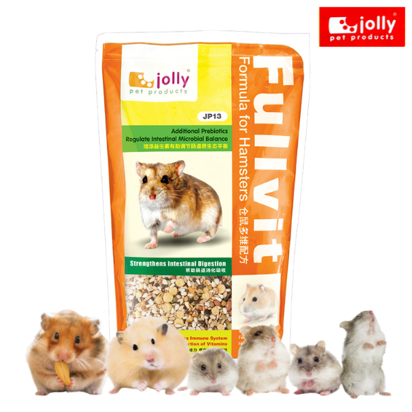 Jolly (จอลลี่) JP13 Fullvit Formula For Hamsters อาหารแฮมสเตอร์ สูตรมัลติวิตามิน ปรับสมดุลทางเดินอาหาร 400 g - รูปที่ 2