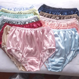 กางเกงในผ้าไนลอน ผ้าวาโก้ สีพาสเทล แบบเต็มตัว ไซส์ L(ใหญ่) Woman Underwear Nylon กรุณาตรวจขนาดก่อนสั่งซื้อ