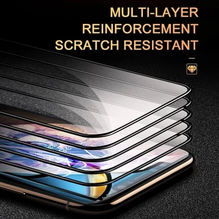 9D ฟิล์มกระจกเต็มจอ For iPhone 11 12 17 13 14 15 16 Pro Max 14 Plus Mini 6 7 8 Plus Air SE XR X Xs Max ฟิล์มกันรอย Glass