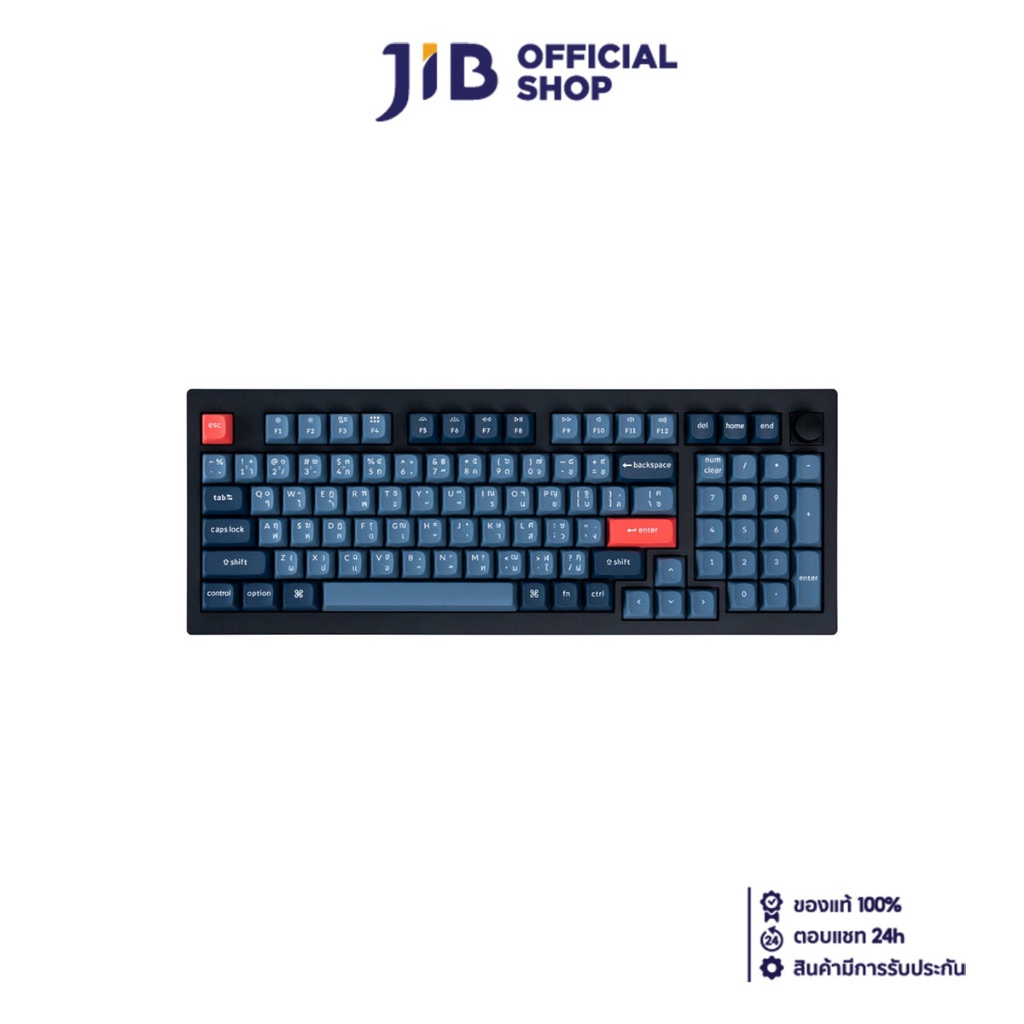WIRELESS KEYBOARD (คีย์บอร์ดไร้สาย) KEYCHRON V5 MAX (QMK/VIA) (CARBON BLACK) RGB EN/TH (V5M-D6-TH)