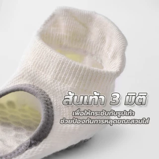 Fitness ถุงเท้าโยคะ ถุงเท้าโยคะ 35-40 Yoga Socks เว้าหลัง มีปุ่มกันลื่น ซิลิโคน ระบายอากาศได้ดี