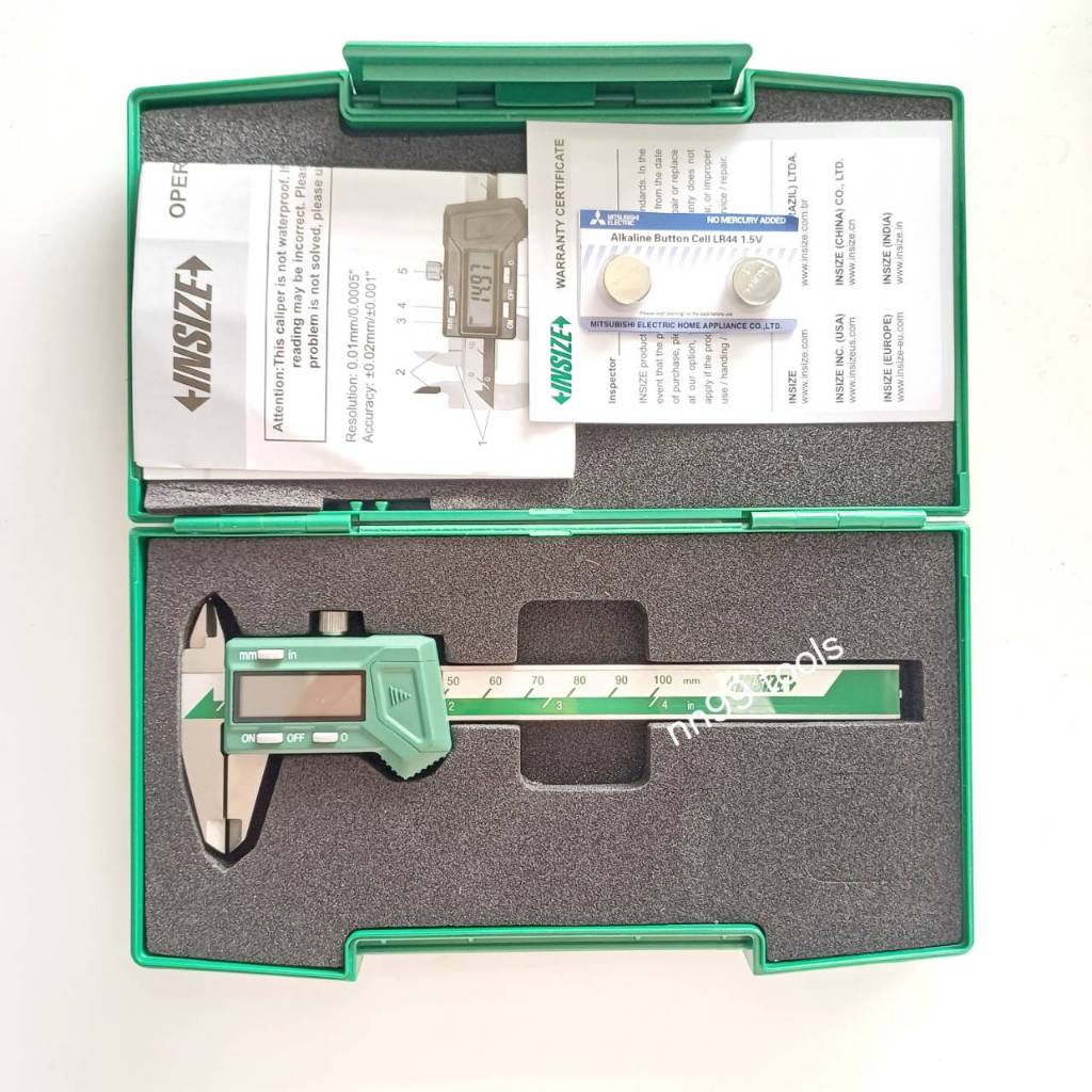 เวอร์เนียร์ดิจิตอล 3, 4 นิ้ว Vernier Digital 3" / 75mm, 4" / 100mm INSIZE 1111-75A, 1111-100A