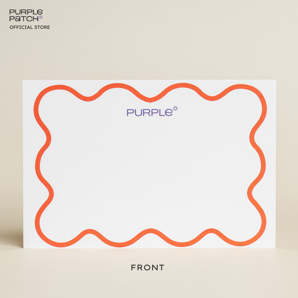 การ์ดอวยพร Purple Patch Note Card *Everyday is a fresh start*