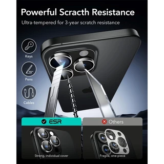 [เซ็ตเคส+ฟิล์มจอ+ฟิล์มเลนส์] ESR Set Bundle สำหรับ iPhone 16 Pro / 16 Pro Max รุ่น Classic Hybrid (Halolock)