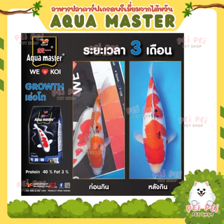 💥แถมตามตัวเลือก❗📌โปรเปิดร้าน🔥อาหารปลาคาร์ฟ Aqua Master (อความาสเตอร์) เกรดพรีเมี่ยมจากไต้หวัน 5 กก.