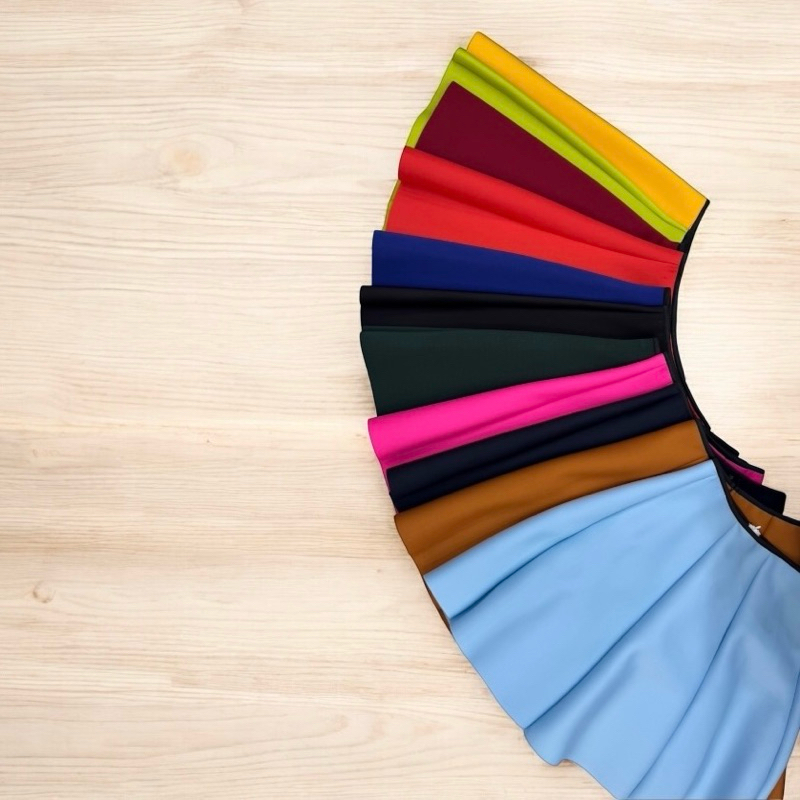 กระโปรง7ชิ้นผ้าโฟมสีพื้นสดใส - รูปที่ 5