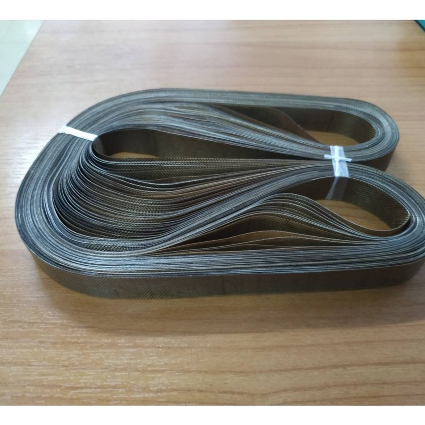 FR07 สายพานเทปล่อน.สายรีดถุง.เคลือบเทปล่อน. ขนาด 770*15*0.20 มม. ใช้สำหรับเครื่องซีลสายพาน