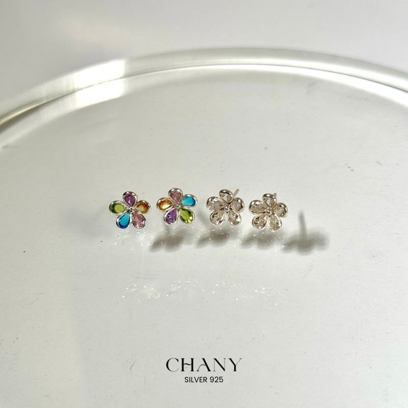 CHANY LITTLE FLOWER ERRING ต่างหูเงินแท้แบบเสียบรูปดอกไม้