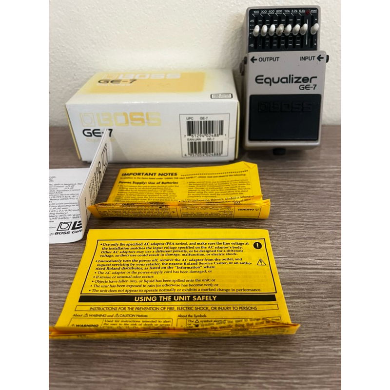 เอฟเฟคกีตาร์ Boss GE-7 Equalizer Japan มีคลิปเสียง