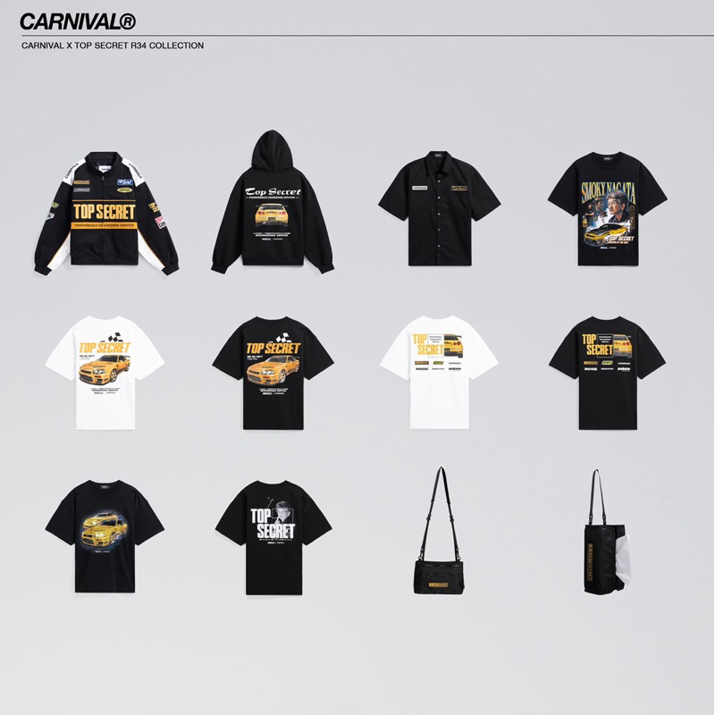 (พร้อมส่ง) ของแท้ 100% CARNIVAL® x TOP SECRET R34 Collection