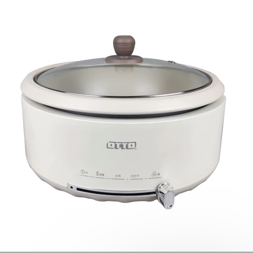 OTTO หม้อสุกี้ รุ่น SP-323A (จุ 3 ลิตร) 1300W หม้อในแบบเคลือบและถอดแยกได้ มีระบบอุ่น SUKI POT หม้อเอนกประสงค์ รับประกัน1