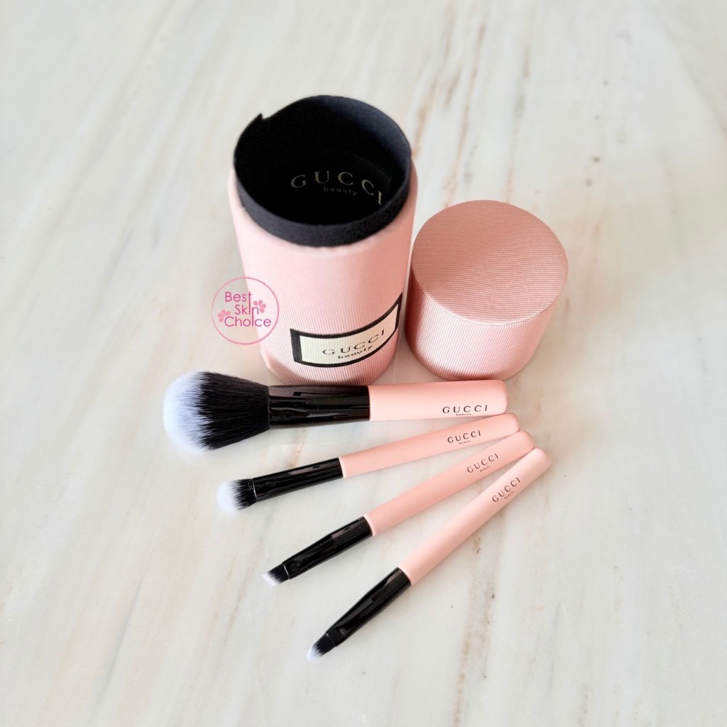 Gucc i  Beauty Brushe set 4 ชิ้น + กล่อง