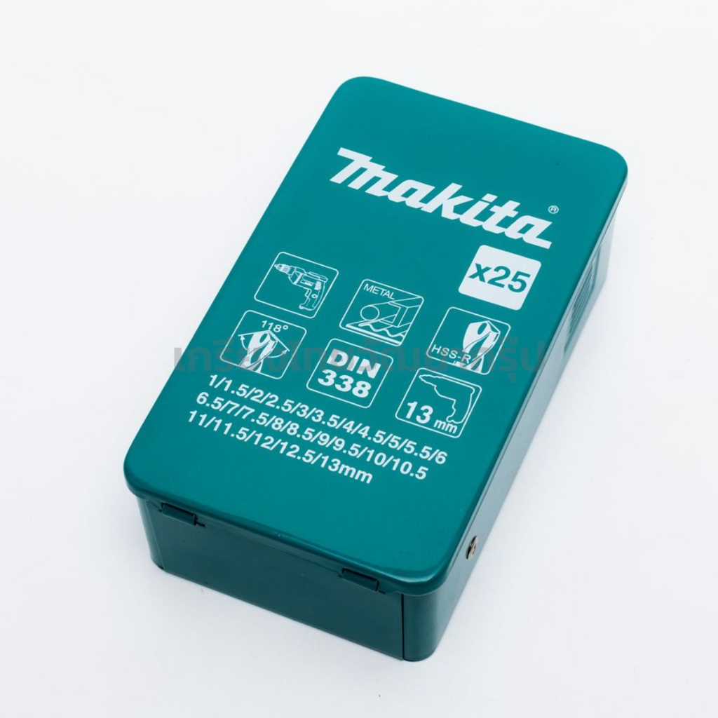 MAKITA D-54097 ชุดดอกสว่านสีดำ 25 PCS เจาะเหล็ก