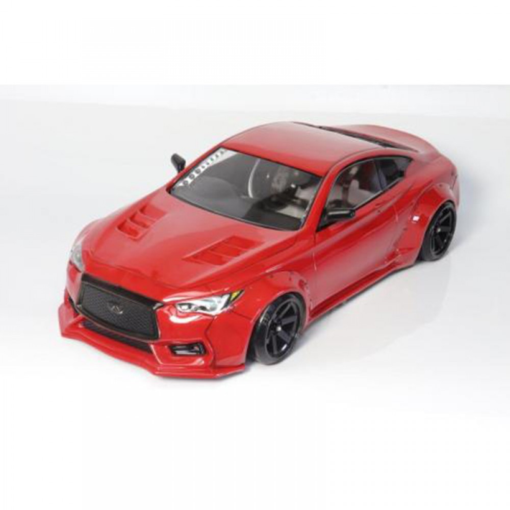 R31 House Shibata Infiniti Q60 D1GP Clear Body Set For 1/10 RC Drift R31W423