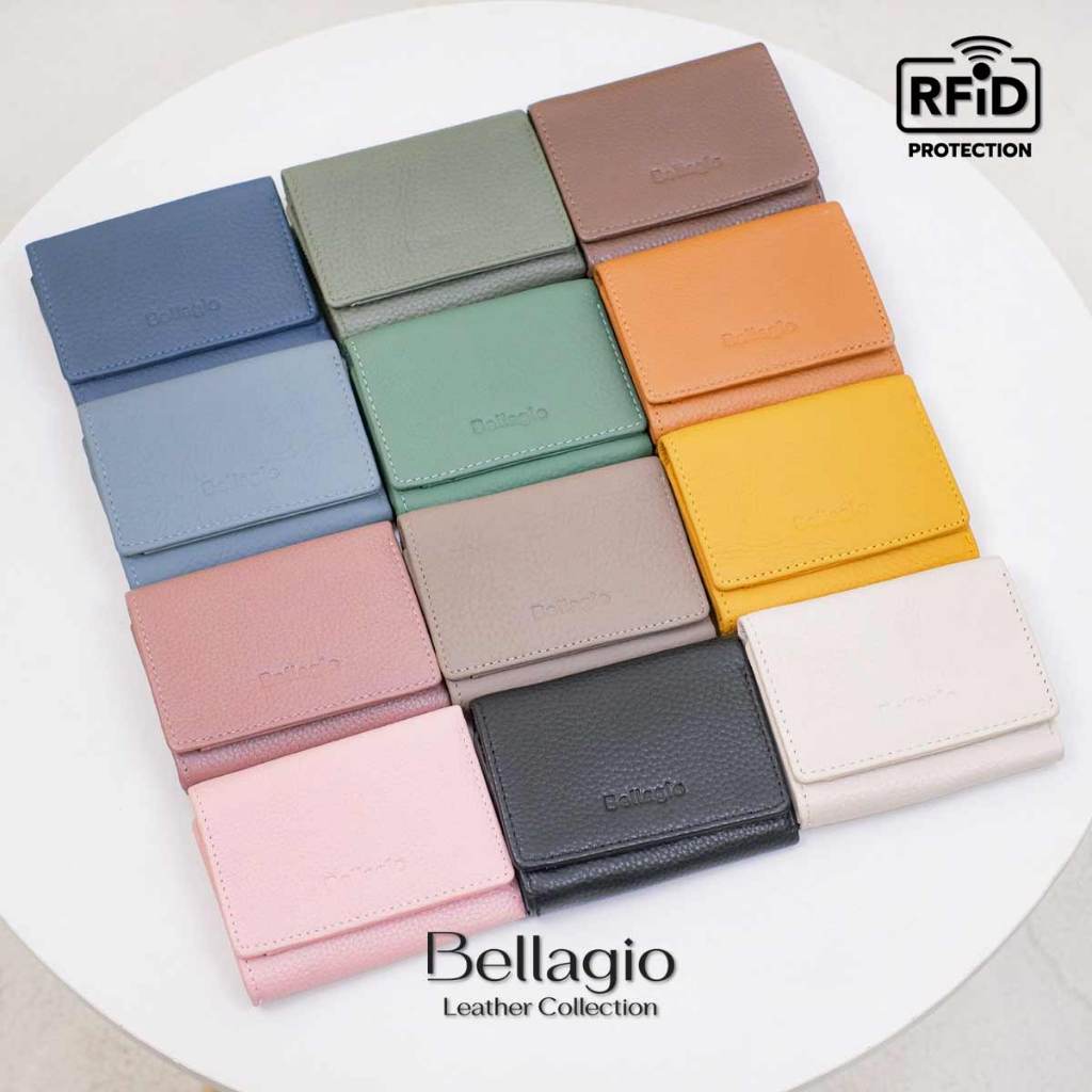 Bellagio รุ่น Maria Wallet กระเป๋าสตางค์หนังวัวแท้ ใบเล็กน่ารัก กะทัดรัด พกพาสะดวก