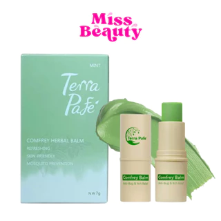 Terra Pafe เทอร่า ฟาเฟ่ บาล์มคอมเฟรย์ สมุนไพร 7 กรัม ยาดมแก้ไมเกรน