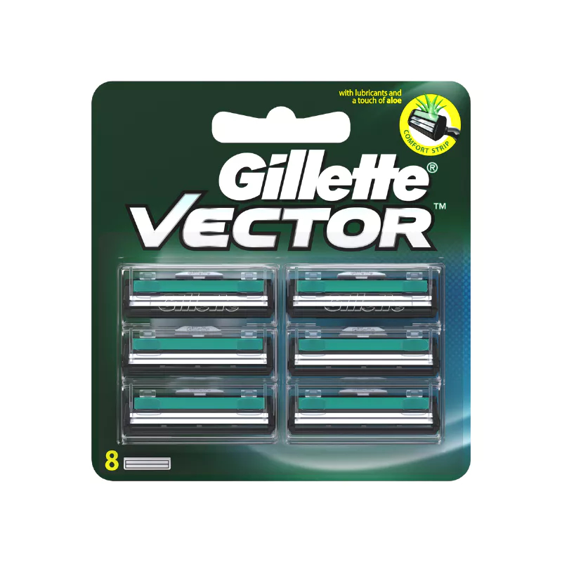 ใบมีดโกน Gillette Vector แพ็ค 8 ชิ้น รีฟิล
