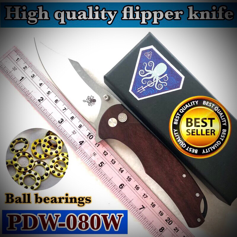 High quality flipper knife PDW-080 for collection and camping 🏕️