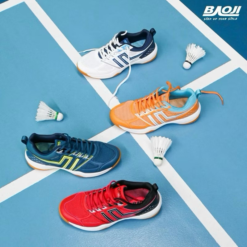 Baoji บาโอจิ รองเท้าแบดมินตันผู้ชาย รุ่น ACTIVE รหัส BJM845 / 845