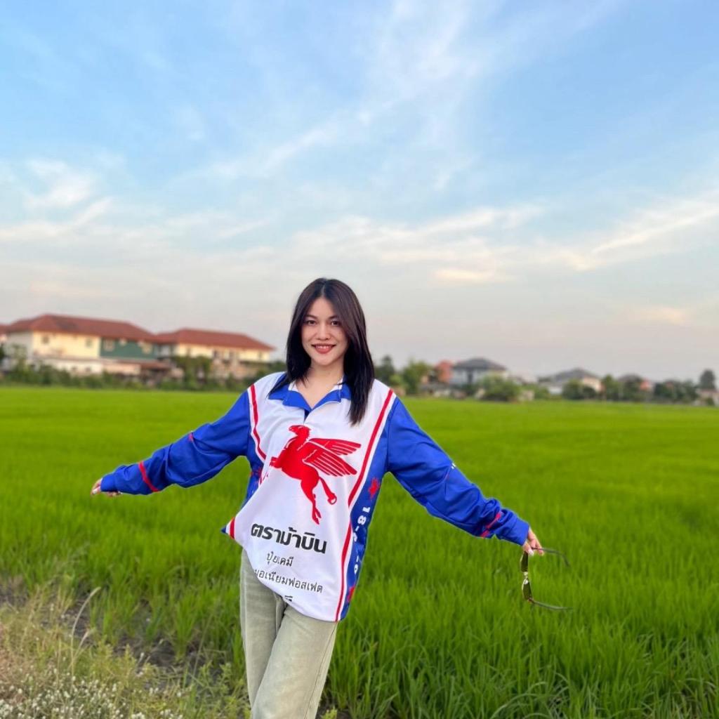 ( N104 ) เสื้อคอปก ลายปุ๋ย ผ้ากีฬา 3 ลาย งานฟรีไซส์ Clothing Sport ออกกำลังกาย - รูปที่ 2