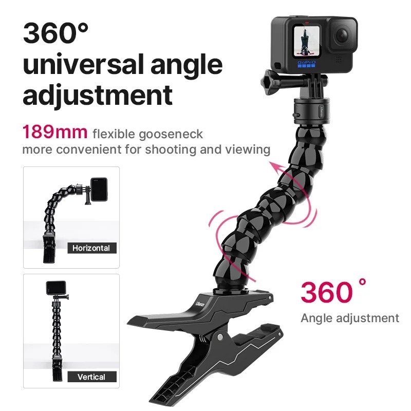 Ulanzi Go Quick II Magnetic Quick Release Mount Clamp ขาตั้งกล้องแบบหนีบโต๊ะ รองรับ GoPro 12/11/10/9
