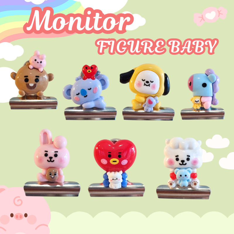 ตัวหนีบเข็มขัดนักเรียน🎀 ตัวหนีบเข็มขัด ตัวการ์ตูน monitor figure ที่ล็อคเข็มขัด นักเรียน นักศึกษา