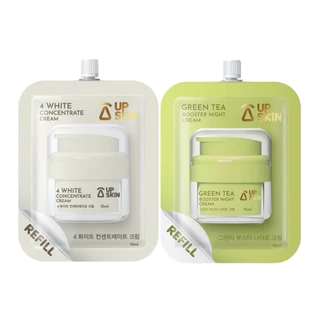 รีฟิลไนท์ครีมชาเขียว/หน้าเด็ก UP SKIN สูตรมอยส์ แพ็คเกจใหม่ (15กรัม)